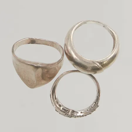 Ring "groda" stl:18½ bredd 24mm 925/1000 Silver 8,7g.