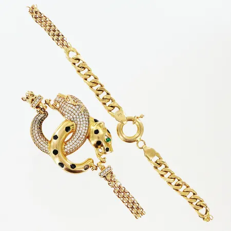 Collier bruna stenar längd 41,5cm bredd 1-6mm defekt 21K. Bruttovikt: 2,0gram.  Vikt: 2 g