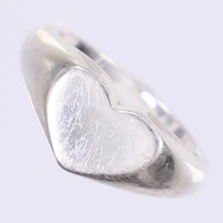 Klackring hjärtformad stl:16 bredd 2-8mm silver 925/1000 Vikt: 3 g