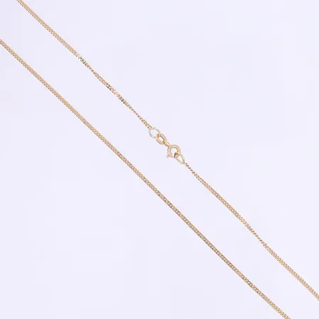 Halskedja Balestra pansarlänk, längd 50cm, bredd 1,5mm, 18K Vikt: 5 g