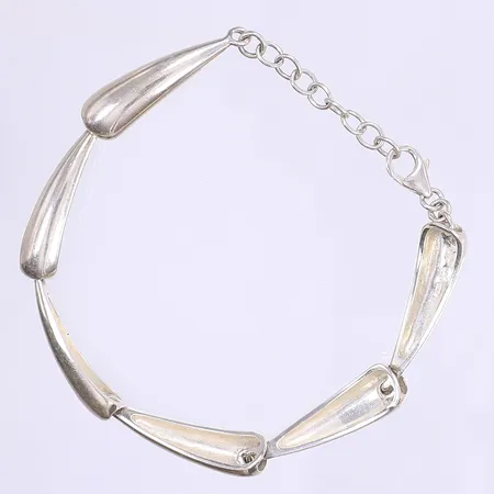 Armband justerbar längd 18-20,5cm bredd 8mm silver 925/1000 Vikt: 13,9 g