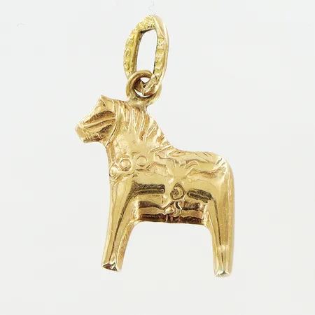 Hänge kors 22x13mm vit/gulguld ihålig 18K.  Vikt: 0,9 g