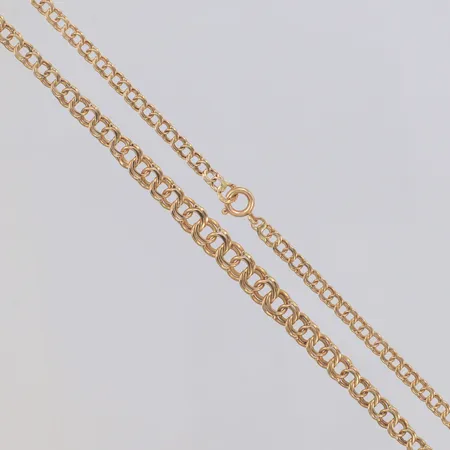 Collier doserad Bismarck, längd 44cm, bredd 3,3-5,9mm, 18K Vikt: 9,9 g