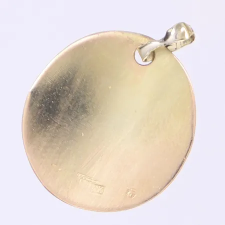 Hänge "D" 19x12mm 14K Vikt: 1 g