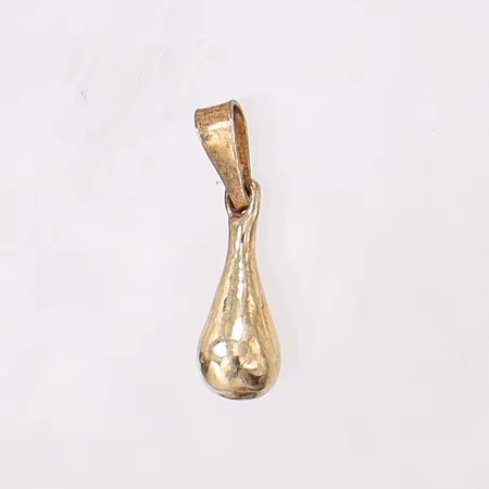 Hänge droppe, höjd 19,8mm, bredd 5,3mm, förgyllt silver 830/1000 Vikt: 1,5 g
