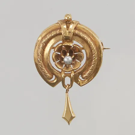 Brosch 41mm E&=1883, skevheter 18K 4,3g.
