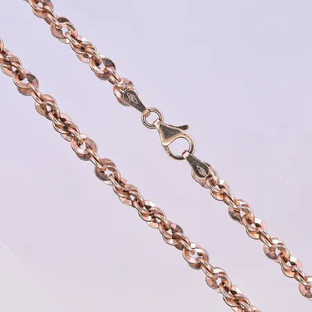 Armband längd 20,5cm bredd 8mm länk skadad 14K. Vikt: 22,1 g