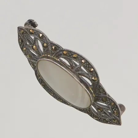 Manschettknappar Kalevala Koru, tigeröga, 19x19mm, gravyr, 925/1000 Silver 19,3g.