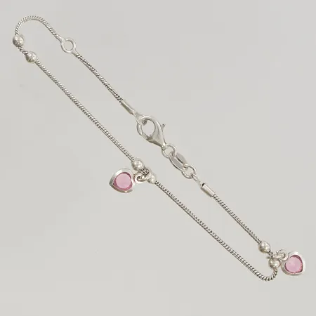Armband 17-19cm berlocker 925/1000 Silver 21,0g.