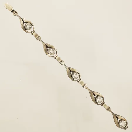 Armband med bergkristall Karl Laine Finnfeeling längd 19cm bredd 4,0-12,5mm silver 925/1000 Vikt: 14,6 g