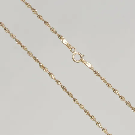 Kedja Singapore 45cm bredd 2mm 14K 2,3g.