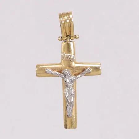 Hänge Krucifix längd 3,5 cm bredd 2 cm 18K Vikt: 4,6 g
