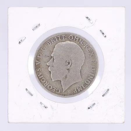 Silvermynt 1 Florin Storbritannien 1921, i pappetui, silver 500/1000 Vikt: 11,3 g