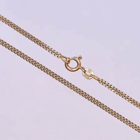 Kedja Pansar längd 51 cm bredd 2 mm 18K. Vikt: 8,2 g