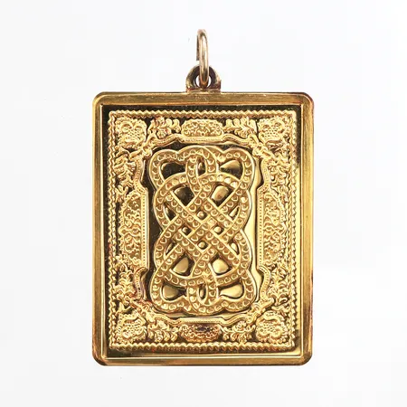 Hänge "The Valentine pendant", John Pinches London 1977, 35,5x28,5mm, längd 43,5mm, orginaletui, förgyllning 24K, certifikat, 925/1000 silver. Vikt: 31,4 g