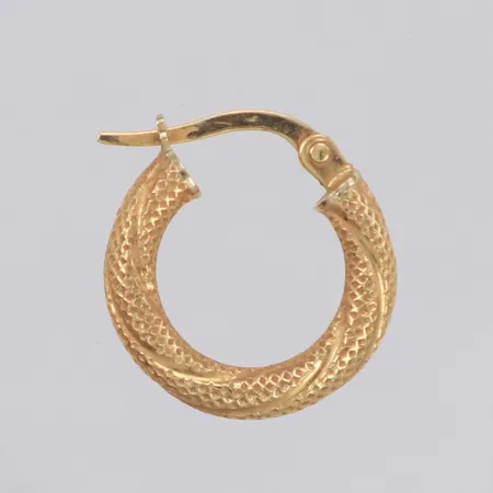 Örhänge creol, Ø15mm, bredd 3mm, 18K Vikt: 0,8 g