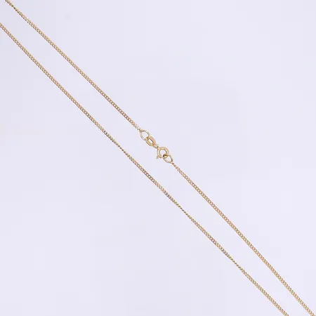 Halskedja pansar 42cm bredd 1,5mm 18K Vikt: 3,3 g