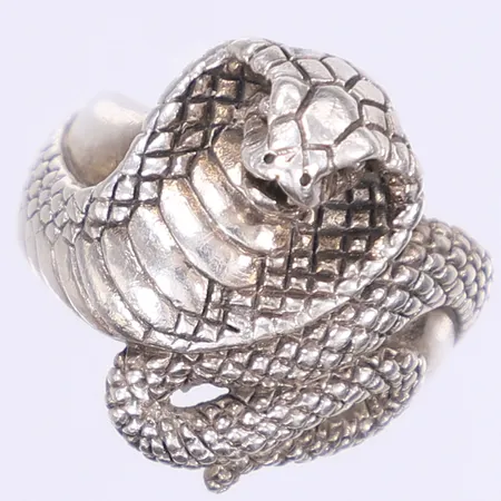 Klackring kobra stl:18 bredd 6-23mm silver 925/1000 Vikt: 10,4 g