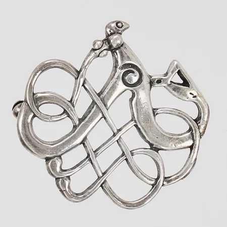 Brosch saknar nål defekt D-A Sterling Norway original From Viking period 1000 AD 925/1000 silver Vikt: 11,3 g