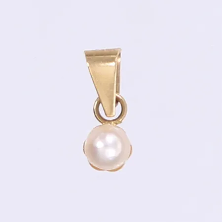 Hänge med pärla 11x4mm 18K Vikt: 0,3 g