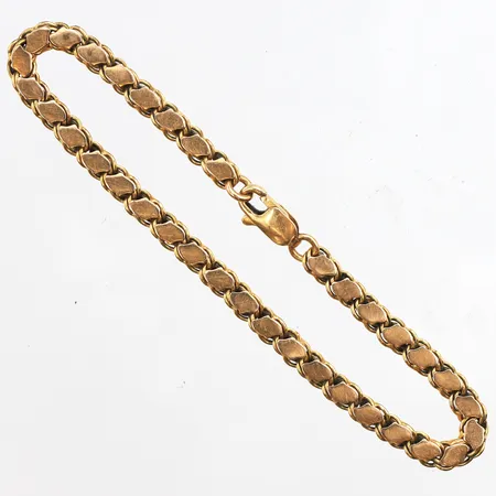 Armband, längd 18cm, bredd 4,1mm, 18K. Vikt: 10,4 g