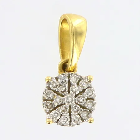 Hänge med diamanter GHA, 5x5mm, 18K Vikt: 0,7 g