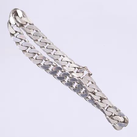 Armband pansar 20cm bredd 8mm silver 925/1000 Vikt: 26,3 g