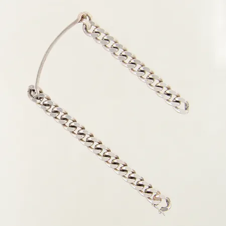Armband längd 21cm bredd 7,2mm silver 925/1000 Vikt: 37,1 g