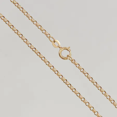 Armband x-länk 19cm bredd 8mm, bruksslitage, 18K 8,8g.