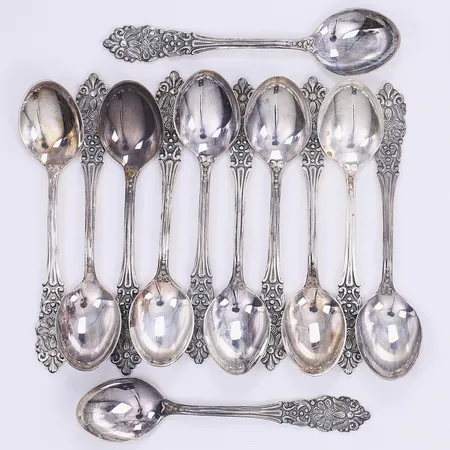 12 teskedar 10cm silver 830/1000 Vikt: 135,4 g
