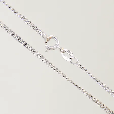 Armband Ärtlänk med hjärta längd 15,5 - 19cm bredd 2 - 7mm silver 925/1000 Vikt: 2,5 g