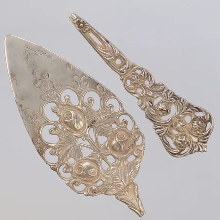 Tårtspade, defekt, av, 830/1000 silver Vikt: 39,9 g