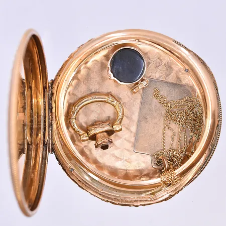 Hänge blåklocka stl: 14x6mm 18K. Vikt: 0,7 g