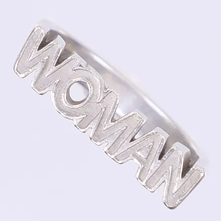 Ring "Woman" stl:17¾ bredd 3-6mm tillv. Guldfynd silver 925/1000 Vikt: 6,4 g