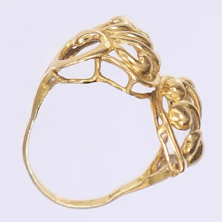 Ring bucklig/defekt 21K Vikt: 3,7 g