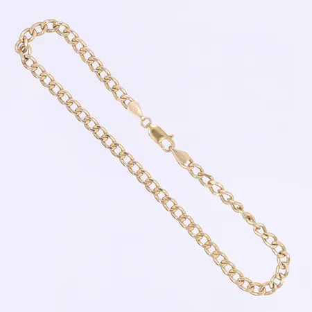 Armband pansar 21cm bredd 3mm tillv. Guldfynd 9K Vikt: 2,5 g