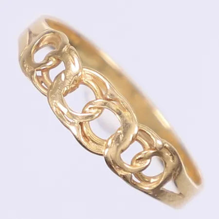 Ring Bismarck stl:20¾ bredd 3-6mm 18K Vikt: 2,1 g