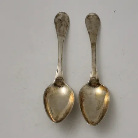 12st skedar, 12cm, modell Jämtlands skeden, silver 830/1000, Guldsmedsaktiebolaget, 101,97g.