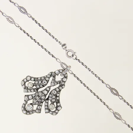 Örhängen med blå samt vita stenar 7,6 x 6,3mm ena snurrebuss av metall övriga delar av silver 925/1000 Vikt: 1,2 g