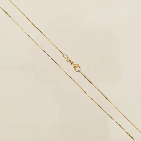 Kedja Venezia längd 39cm bredd 0,7mm 18K Vikt: 2 g