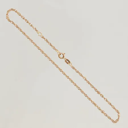 Kedja 40cm bredd 1mm 18K 1,5g.
