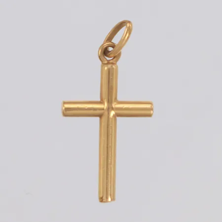 Hänge kors, längd 23mm, bredd 11mm, 18K Vikt: 0,6 g
