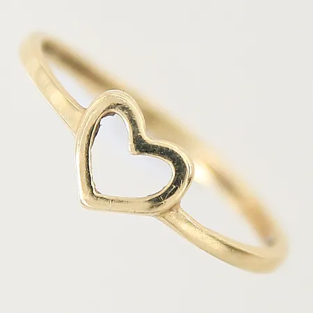 Ring med diamanter 2 x ca 0,005ct stl:17¼ bredd:1,3-14mm bucklig skena 18K  Vikt: 1,5 g