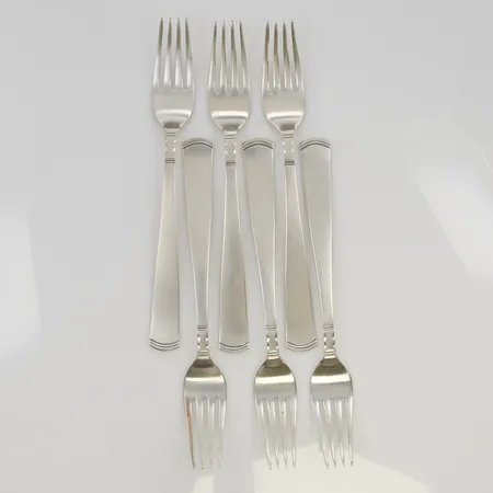 6 Gafflar 18cm GAB 830/1000 Silver 203,0g.