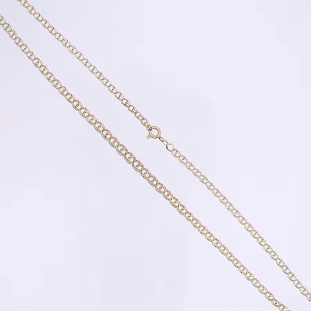 Halskedja doserad Bismarck 47cm bredd 3-4mm mycket sliten mycket bucklig 18K Vikt: 7,8 g