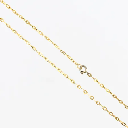 Kedja längd: 52,5cm bredd: 2mm, lås i metall, 18K Vikt: 7,4 g