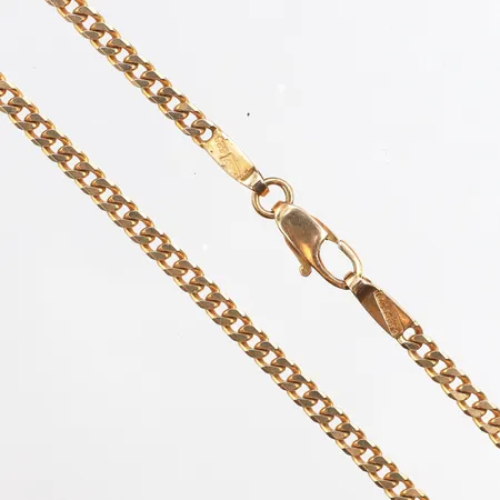 Kedja Pansar, längd 56cm, bredd 3,2mm, 14K. Vikt: 19,5 g