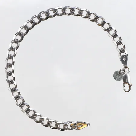 Armband Pansar, Guldfynd, längd 18cm, bredd 5,4mm, 925/1000 silver. Vikt: 9,3 g