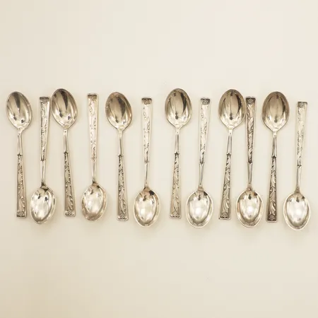 Tolv skedar längd 10,0cm silver 830/1000 Vikt: 118 g