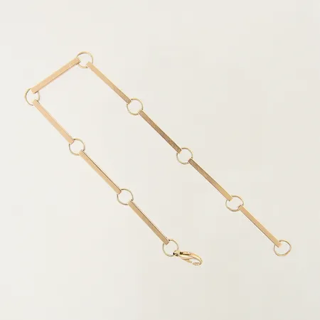Guldbit del av länk 20x3,7mm  Vikt: 0,9 g